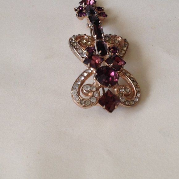 Rare Vintage Guitar Brooch For The Collector - Picture 3 of 9